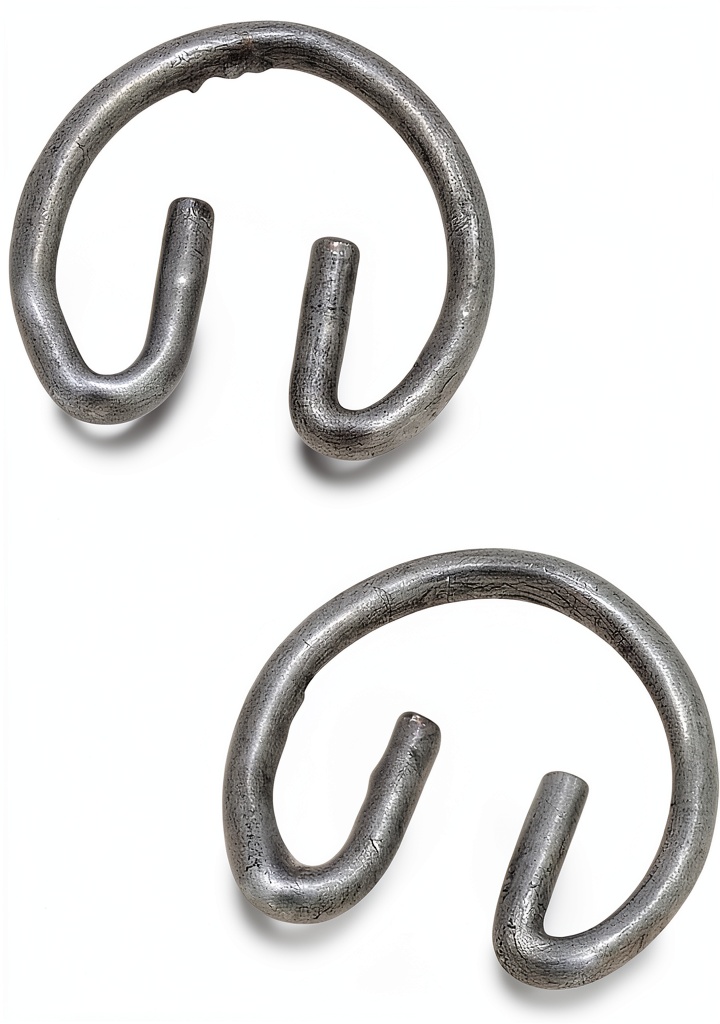 Installing Flying Horse Piston Retaining Clips for 2-Stroke Motorized on a wooden workbench