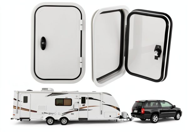 Nuvollo RV Entrance Door Aluminum Modern White-2