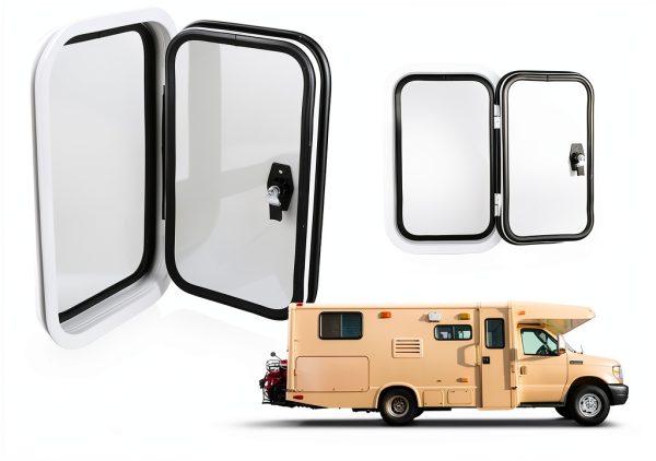 Nuvollo RV Entrance Door Aluminum Modern White-5