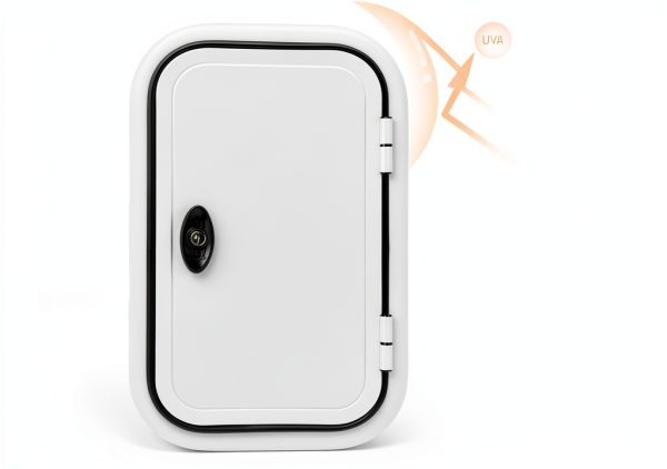 Nuvollo RV Entrance Door Aluminum Modern White-3