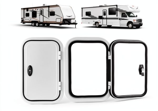 Nuvollo RV Entrance Door Aluminum Modern White-4