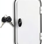 Nuvollo RV Entrance Door Aluminum Modern White-0