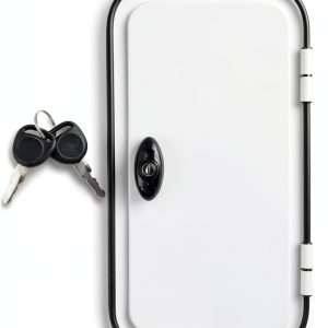 Nuvollo RV Entrance Door Aluminum Modern White-0