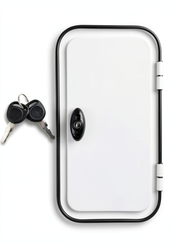 Nuvollo RV Entrance Door Aluminum Modern White-0