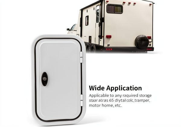 Nuvollo RV Entrance Door Aluminum Modern White-6