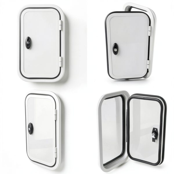 Nuvollo RV Entrance Door Aluminum Modern White-7