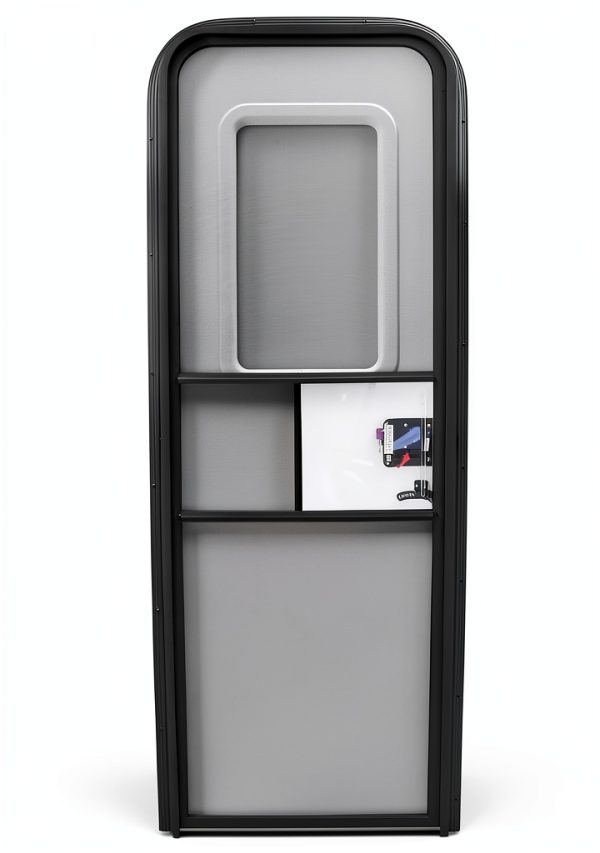 RV Entry Door Leisure Coachworks Fiberglass Black-4