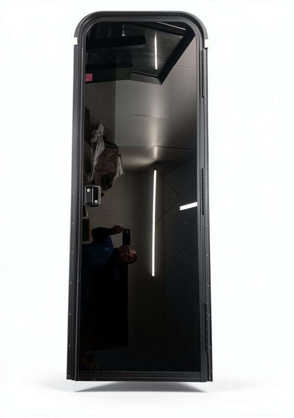 LCI RV Door 26x72 White Glass Modern Entrance for RVs and-0