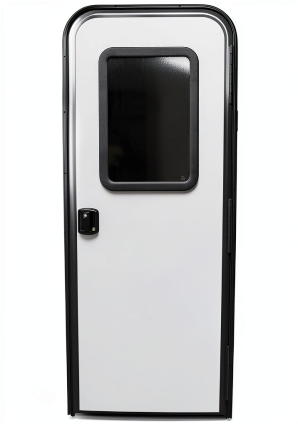 RV Entry Door Leisure Coachworks Fiberglass Black-3