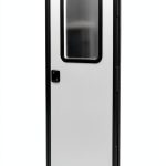 RV Entry Door Leisure Coachworks Fiberglass Black-0