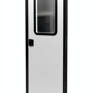 RV Entry Door Leisure Coachworks Fiberglass Black-0