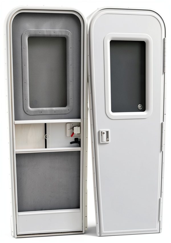 AP Products Polar White Classic RV Entrance Door 015-205998 30x72-0