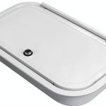 Leisure Coachworks RV Baggage Door 18x10 White Aluminum-0