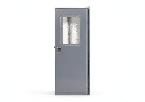 RV Entrance Door Lippert Polar White 24" x 70" Aluminum Frame-3