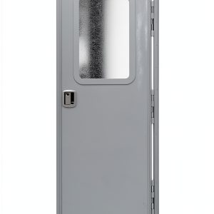 RV Entrance Door Lippert Polar White 24" x 70" Aluminum Frame-0
