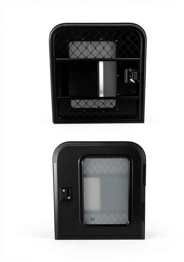 labwork RV Entrance Door with Screen Stemless Aluminum Frame-1