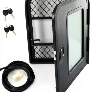 labwork RV Entrance Door with Screen Stemless Aluminum Frame-0