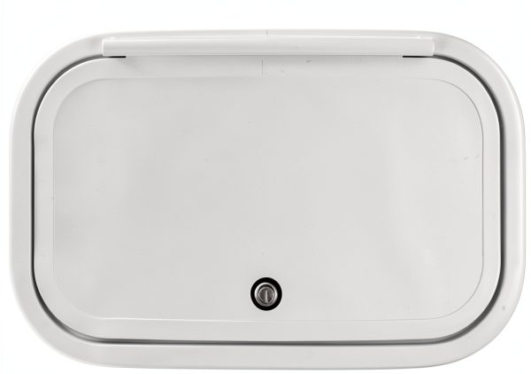 Leisure Coachworks RV Baggage Door 18x10 White Aluminum-3
