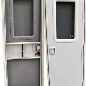 RV Entrance Door AP Products Polar White Aluminum 015-217708 RH-0
