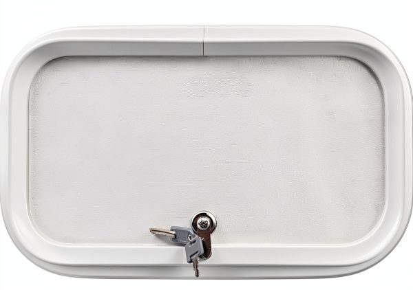 Leisure Coachworks RV Baggage Door 18x10 White Aluminum-4