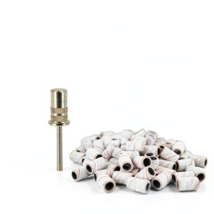 White Sanding Bands 100/box Mandrel Bundle Medicool SBFW.100-E10-0
